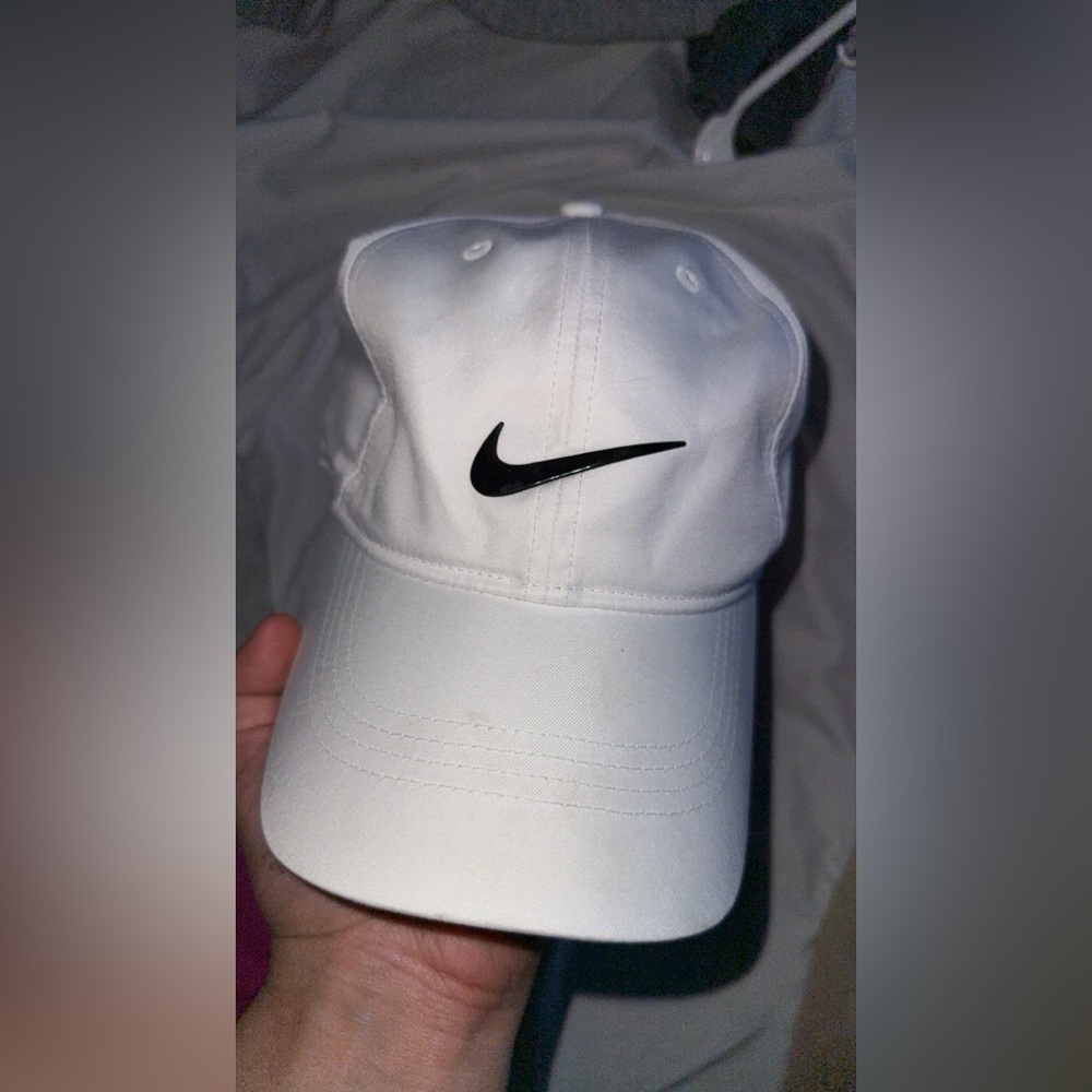 Nike Classic White and Black Logo Cap